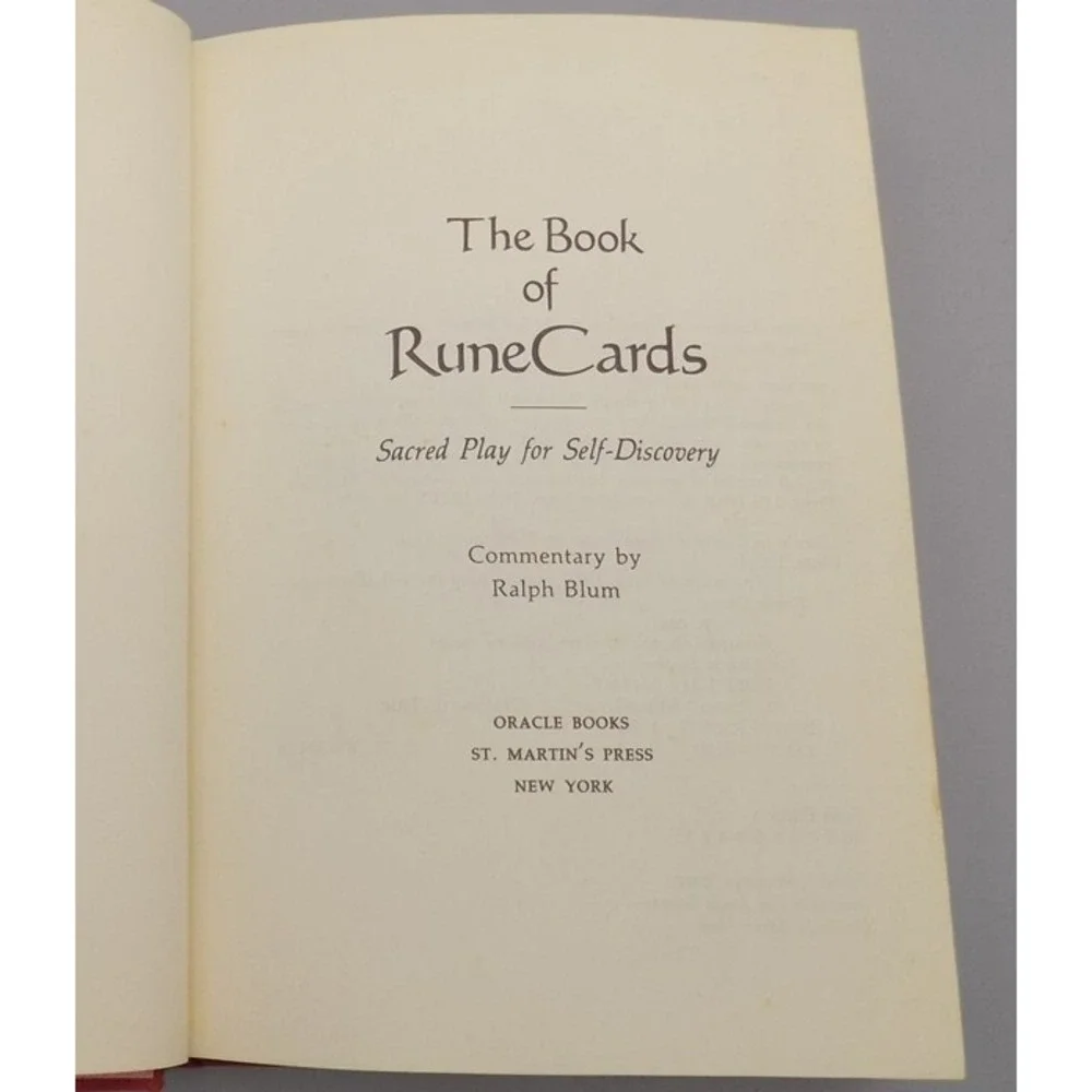 Rune Cards description book